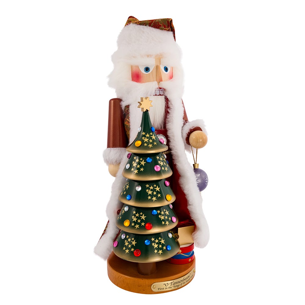 Kurt Adler 17-Inch O Tannenbaum Santa Musical Nutcracker